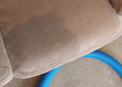Sofa during cleaning